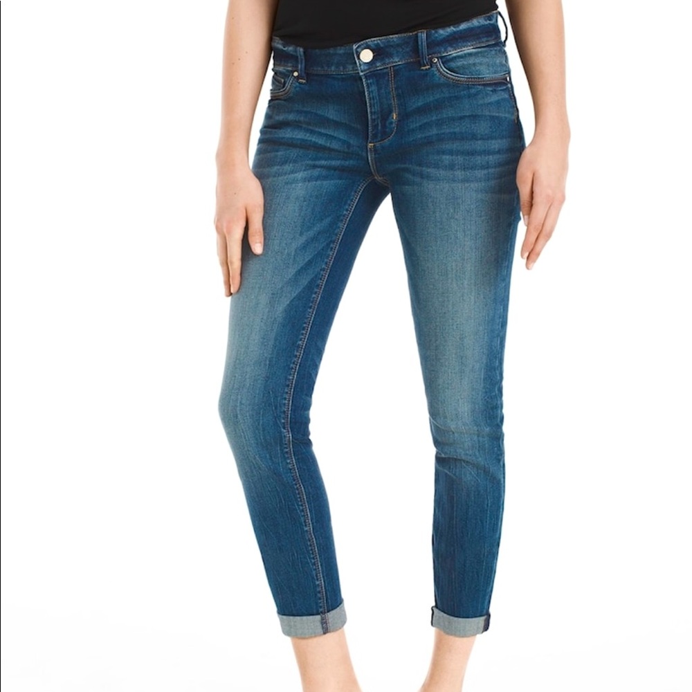 WHBM Slim Crop Jeans. Size 10